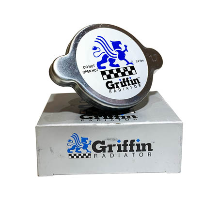 Griffin Racing Radiator Cap - 1 1/2 inch, 22-24 lbs. (CAUTION: High Pressure Cap)