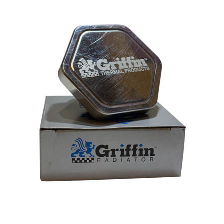 Griffin Logo Billet Polished Alum Cap - 17 lbs.