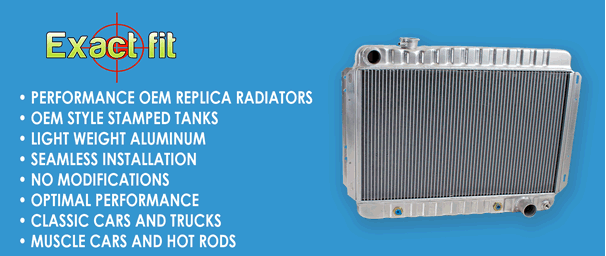 Visit ExactFit Radiators - Performance OEM replica radiator, seamless installation with no modifications and optimal performance